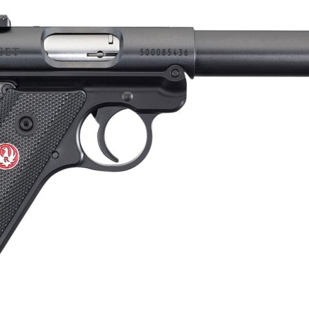 Ruger 40183 Mark IV Target *CA Compliant 22 LR 10+1 5.50" Blued Bull Barrel, Blued Aluminum Frame, Black Checkered Polymer Grip, Right Hand