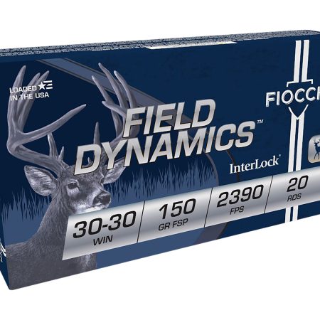 Fiocchi 3030B Field Dynamics InterLock 30-30Win 150gr Flat Soft Point 20 Per Box/10 Case