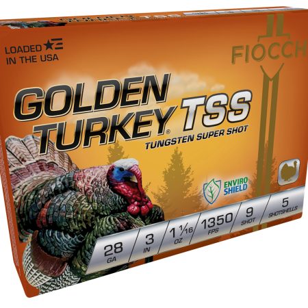 Fiocchi 283TSS9 Golden Turkey TSS 28Gauge 3" 1 1/16oz 9Shot 5 Per Box/10 Case
