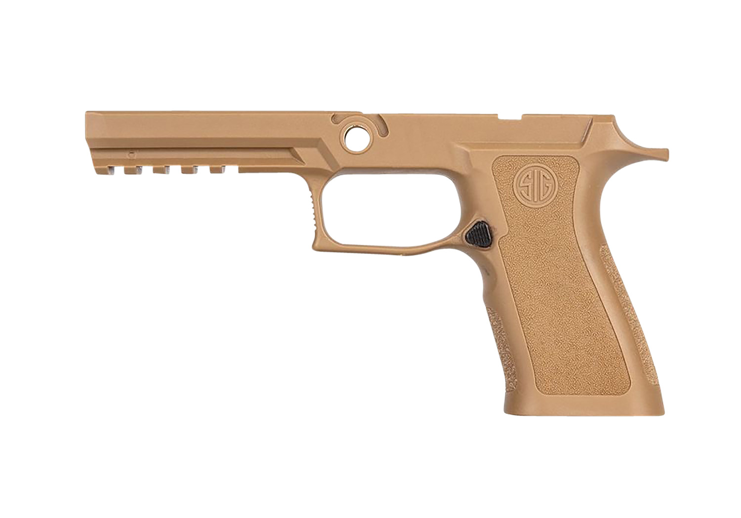 Sig Sauer GRIPMODXF943LGCOY P320 Grip Module X-Series (Large Size Module), 9mm Luger/40 S&W/357 Sig, Coyote Polymer, Fits Full Size Sig P320 (4.70")