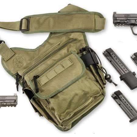 Smith & Wesson 13928 M&P M2.0 Compact Bug Out Bundle 9mm Luger 15+1(2)/23+1(2) 4", Black, Polymer Frame With Picatinny Rail, Optic Cut Slide, Includes Bug Out Bag (No Manual Safety)