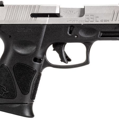 Taurus 1G3C4039 G3C  Compact Frame 40 S&W 10+1 3.26" Matte Stainless Steel Barrel, Serrated Stainless Steel Slide, Black Polymer Frame w/Picatinny Rail, Black Polymer Grip