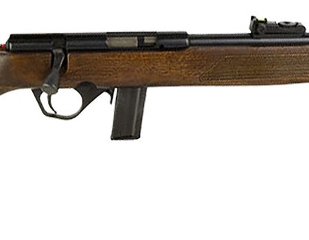 Rossi RB22L1811WD RB22  Full Size 22 LR 10+1 18" Matte Black Steel Barrel, Dovetail Base Steel Receiver, Hardwood Monte Carlo Stock