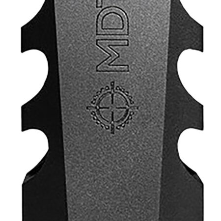 Mdt Sporting Goods Inc 103516BLK Elite Muzzle Brake  30 Cal (7.62mm), Black Steel, 3 Port, 5/8"-24 tpi