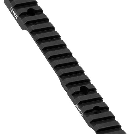 Mdt Sporting Goods Inc 102190BLK Picatinny Scope Rail  Black Anodized 11" Long Fits Tikka T3/T3x Short Action, 20 MOA