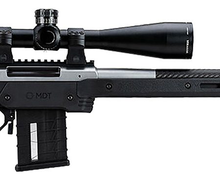 Mdt Sporting Goods Inc 104690BLK XRS Chassis Black Aluminum Core with Polymer Panels, Adj. Cheekrest, M-LOK Forend, Interchangeable Grips, AICS Mag Compatible, Fits Short Action Howa 1500