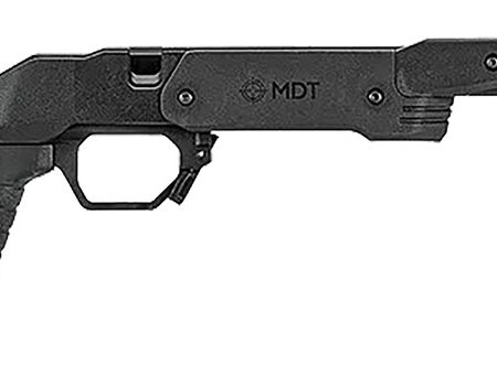 Mdt Sporting Goods Inc 104691BLK XRS Chassis Black Aluminum Core with Polymer Panels, Adj. Cheekrest, M-LOK Forend, Interchangeable Grips, AICS Mag Compatible, Fits Short Action Remington 700