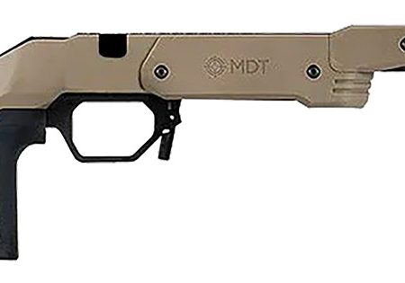 Mdt Sporting Goods Inc 104691FDE XRS Chassis FDE Aluminum Core with Polymer Panels, Adj. Cheekrest, M-LOK Forend, Interchangeable Grips, AICS Mag Compatible, Fits Short Action Remington 700