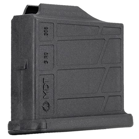 Mdt Sporting Goods Inc 105026BLK AICS Magazine  5rd Extended 6.5 Creedmoor/308 Win Short Action Black Polymer