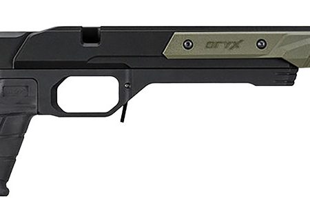 Mdt Sporting Goods Inc 106159ODG Oryx Chassis OD Green/Black Aluminum, Adj. Cheekrest, M-LOK Forend, AR-Style Grip, Barricade Stop, Fits Short Action Howa 1500 & Weatherby Vanguard