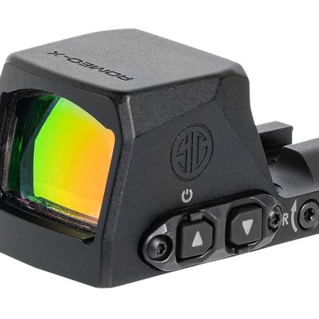 Sig Sauer Electro-Optics SORX1000 Romeo-X Pro Black Anodized 1 x 24 mm 2 MOA Red Dot/32 MOA Circle Multi Reticle