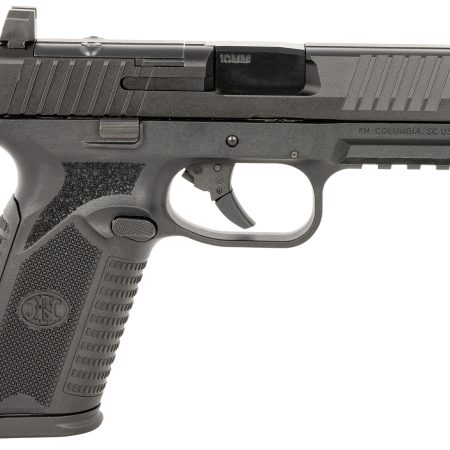 FN 66101381 510 MRD Full Size 10mm Auto 10+1, 4.10" Black Target Crown Steel Barrel, Black PVD Optic Cut/Serrated Steel Slide & Polymer Frame w/Picatinny Rail, Ambidextrous