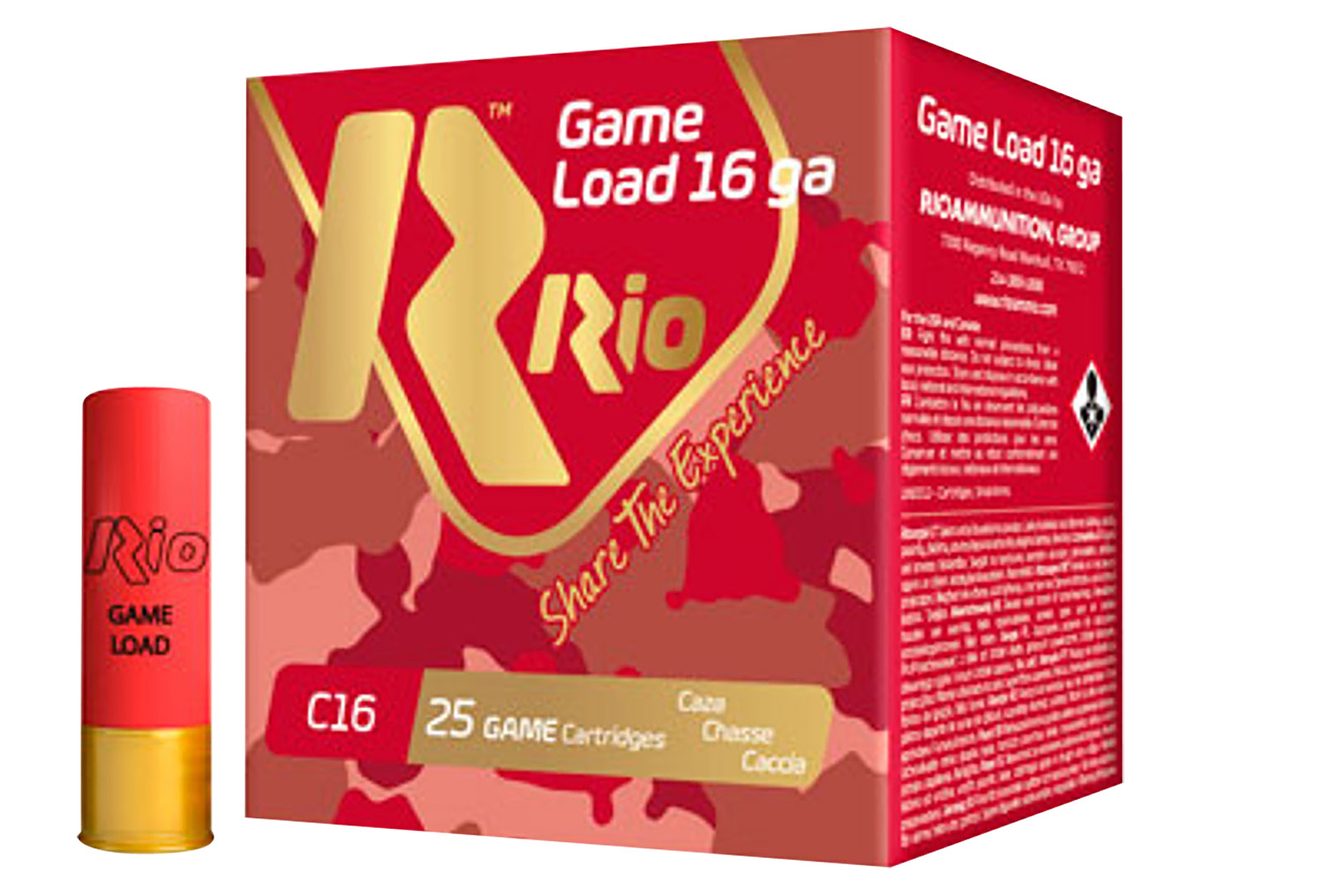 Rio Ammunition RCHV1675 Game Load 16Gauge 2.75" 1 1/8oz 7.5Shot 25 Per Box/10 Case