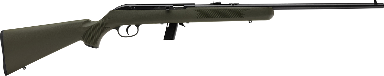Savage Arms 40221 64 F Full Size 22 LR 10+1 21" Matte Black Carbon Steel Barrel, Grooved Receiver, OD Green Fixed Synthetic Stock