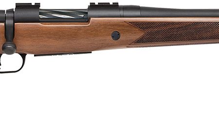 Mossberg 28176 Patriot Full Size 400 Legend 4+1 20" Matte Blued Threaded Barrel, Matte Blued Drilled & Tapped Stainless Steel Receiver, Fixed Walnut Stock, Right Hand
