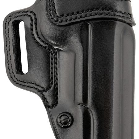 Galco AV212RB Avenger  OWB Black Leather Fits 1911 5" Belt Slide, Right Hand