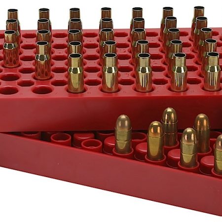 MTM Case-Gard LT150M30 Universal Loading Tray Red Multi-Caliber Plastic 50rd
