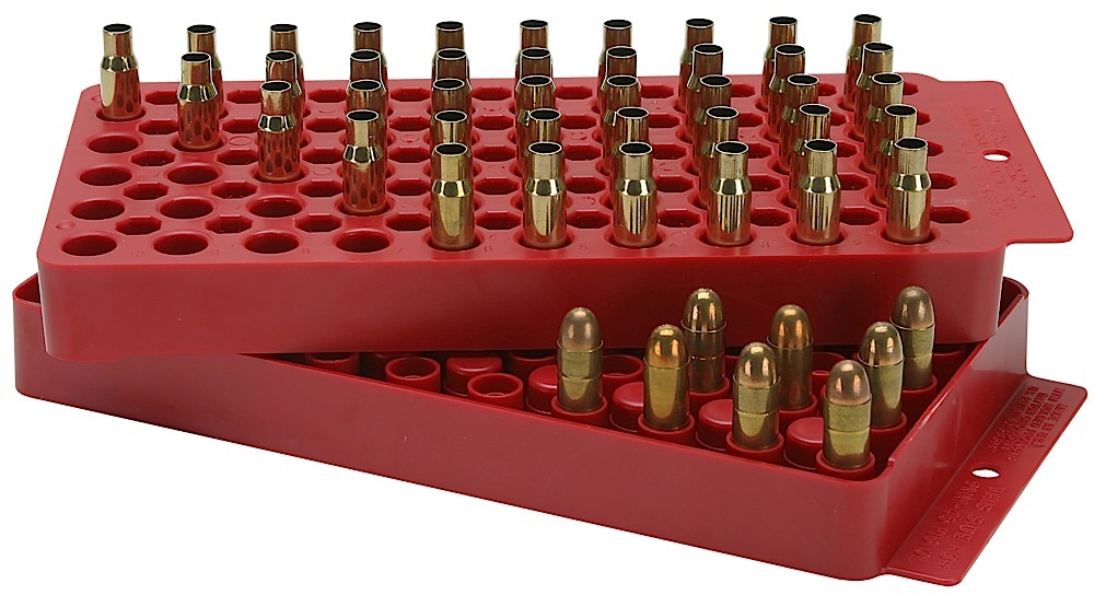 MTM Case-Gard LT150M30 Universal Loading Tray Red Multi-Caliber Plastic 50rd