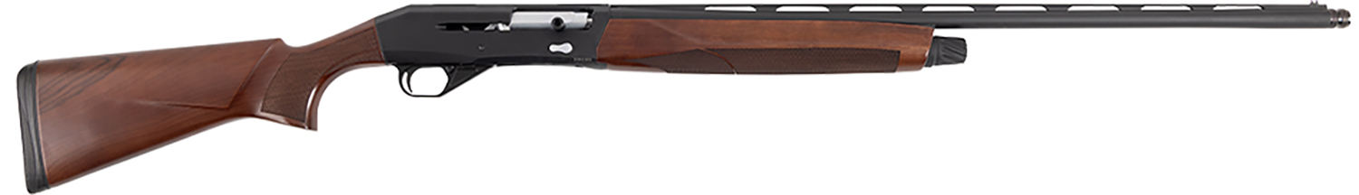 CZ-USA 06372 1012 G2 Full Size 12 Gauge Semi-Auto 3" 4+1 28" Gloss Black Vent Rib Barrel, Gloss Black Stainless Steel Drilled & Tapped Receiver, Fixed Turkish Walnut Stock, Right Hand