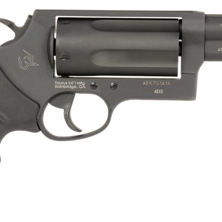 Taurus 24410P31MAG Judge T.O.R.O Magnum Compact Frame 45 Colt (Long Colt)/410 Gauge 5 3" Matte Black Oxide Steel Barrel, Cylinder & Frame, Black Rubber Grip, Transfer Bar Safety, Exposed Hammer