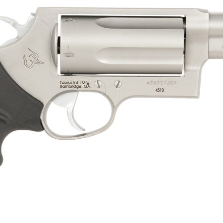 Taurus 24410P39T Judge T.O.R.O. Compact Frame 45 Colt (Long Colt)/410 Gauge 5rd 3" Matte Stainless Steel Barrel, Cylinder & Frame, Black Rubber Grip, Transfer Bar Safety, Exposed Hammer, Optics Ready