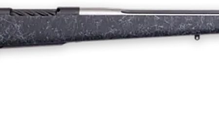 Weatherby MAM01N28NOR8B Mark V Accumark 28 Nosler 3+1 26" Threaded/Fluted Stainless Barrel, Graphite Black Rec, Gray Webbed Black Monte Carlo Stock, Accubrake Muzzle Brake, Adj. TriggerTech Trigger