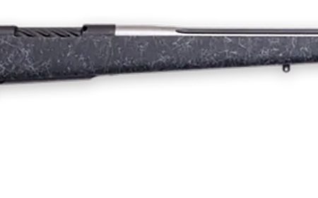 Weatherby MAM01N300PR8B Mark V Accumark 300 PRC 3+1 26" Threaded/Fluted Stainless Barrel, Graphite Black Rec, Gray Webbed Black Monte Carlo Stock, Accubrake Muzzle Brake, Adj. TriggerTech Trigger