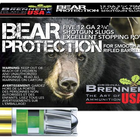 Brenneke SL122BP Bear Protection  12Gauge 2.75" 1 1/4oz Slug Shot 5 Per Box/50 Case