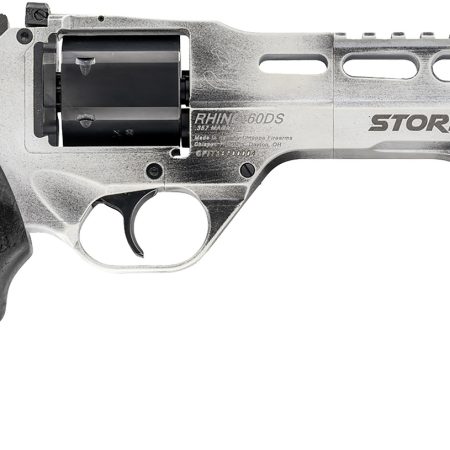 Chiappa Firearms 340334 Rhino 60DS Limited Edition 357 Mag 6 Shot 6" Stormhunter (White) Steel Vent Rib Barrel, Cylinder & Aluminum Frame, Black Walnut Grip, Hammer Safety