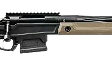 Stag Arms SABR01040002 Pursuit  6.5 Creedmoor 5+1 20" Threaded/Fluted Sporter, Black Cerakote Barrel/Rec, Tan OEM Hybrid Hunter Stock, TriggerTech Trigger, 20 MOA Scope Mount