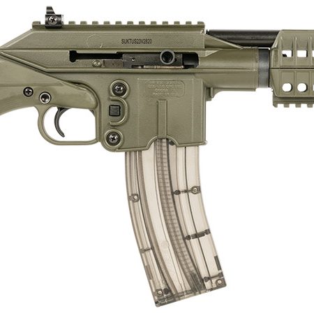 Kel-Tec SU22CAGRN SU22 Full Size 22 LR 26+1 16.10" Black Threaded Barrel, OD Green Picatinny Rail Polymer Receiver, OD Green Synthetic w/Storage Compartment Stock