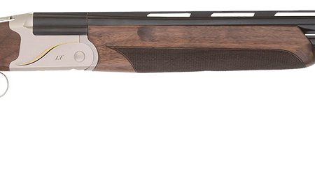 TriStar 33148 Trinity II LT Full Size 410 Gauge Break Open 3" 2rd 28" Black Over/Under Vent Rib Barrel, Engraved Silver Aluminum Receiver, Fixed Turkish Walnut Stock, Right Hand