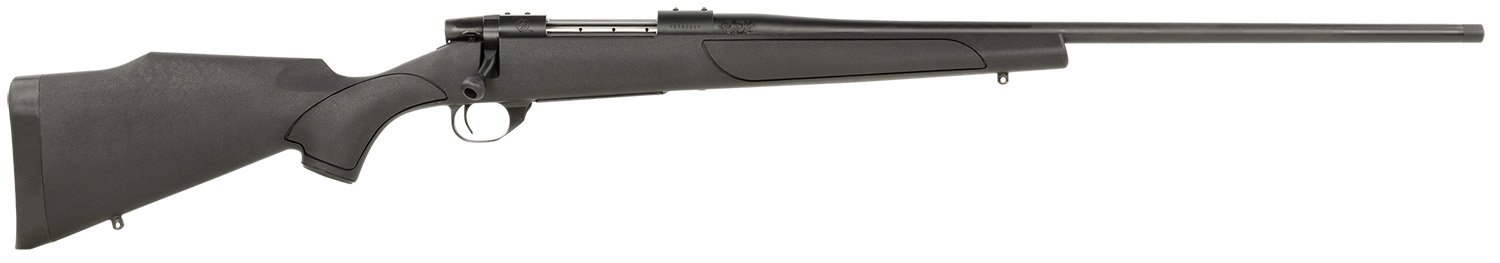 Weatherby VTX300WR4T Vanguard Obsidian Full Size 300 Wthby Mag 3+1 24" Blued #2 Contour Threaded Barrel, Blued Drilled & Tapped Steel Receiver, Black Monte Carlo Synthetic Stock