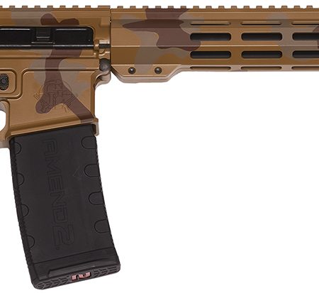 Great Lakes Firearms GL15223MSAH AR-15 Mission 223 Wylde 30+1 16", Sahara Camo Rec/15" M-Lok Handguard, Black Carbine Stock & A2 Grip, Muzzle Brake