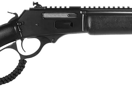 Rossi 953030161TB R95 Triple Black 30-30 Win 5+1 16.50" Black Cerakote Threaded Barrel, Black Cerakote Picatinny Rail Steel Receiver, Black Splatter Fixed Wood Stock