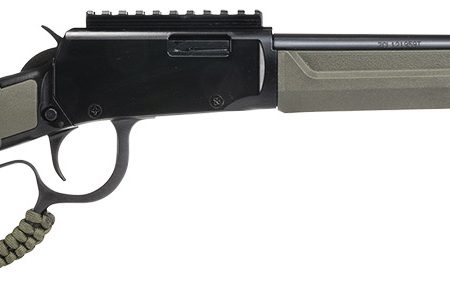 Rossi RL22161STOD Rio Bravo Tactical 22 LR 10+1 16.50" Polished Black Oxide Steel Threaded Barrel, Picatinny Rail Matte Black Aluminum Receiver, Fixed OD Green Synthetic Stock