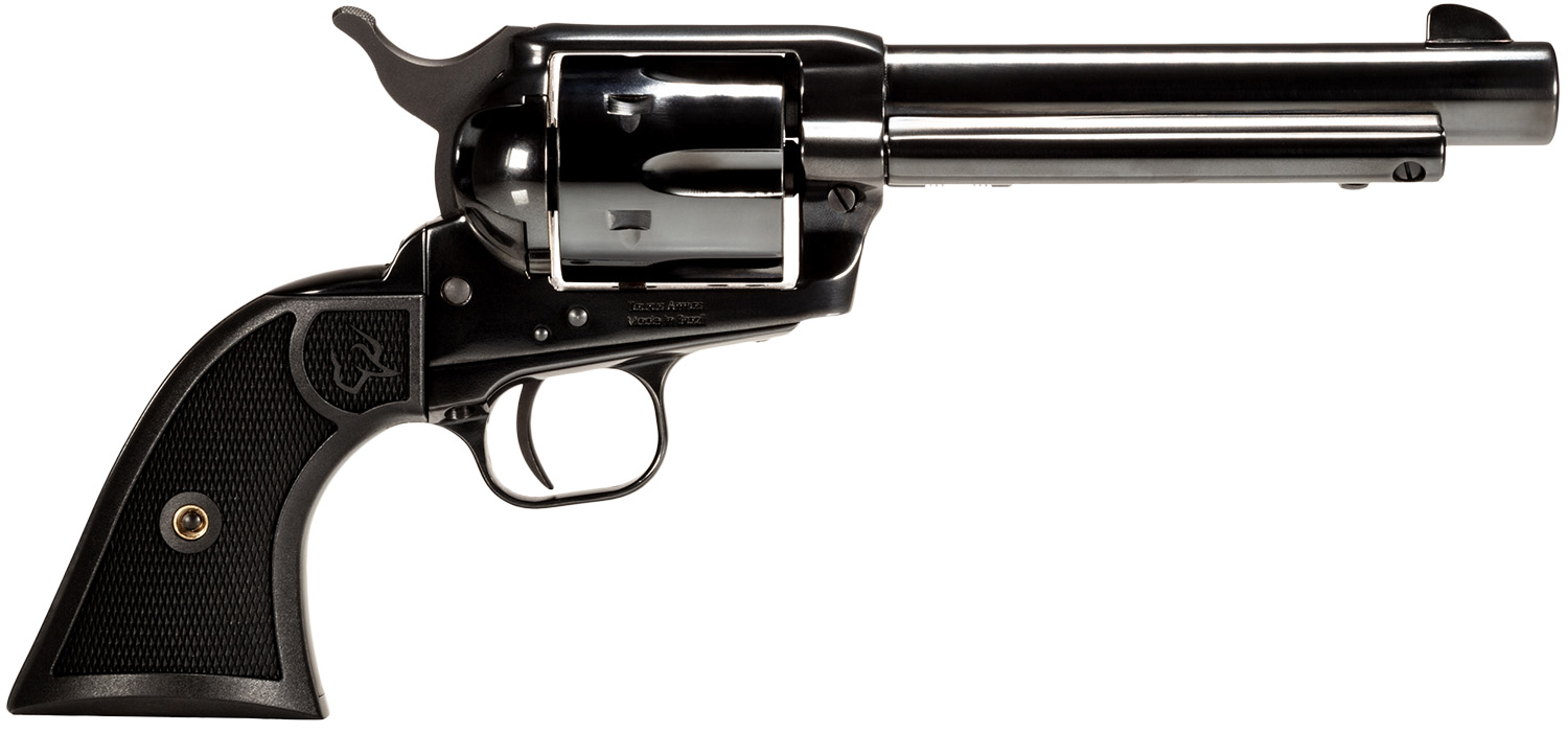 Taurus 2-D35751 Deputy Medium Frame 357 Mag 6rd 5.50" Polished Black Steel Barrel, Cylinder & Steel Frame, Black Polymer Grip, Transfer Bar Safety