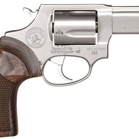 Taurus 2-605EX39 605 Executive Grade 357 Mag/38 Special +P 5 Shot 3" Polished Stainless Steel Barrel, Cylinder & Frame, Brass Rod Front/Fixed Rear Sights, Altamont Wood Grip, Includes Nanuk Case