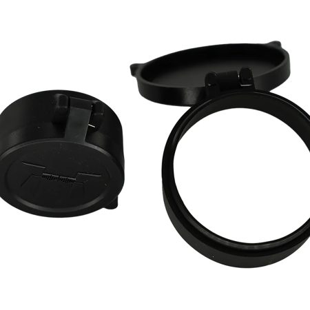Huskemaw Optics 20SFC530T Tactical Flip-Up Lens Caps Black Rubber, 56mm Objective, Compatible w/Tactical Hunter 5-30x56mm