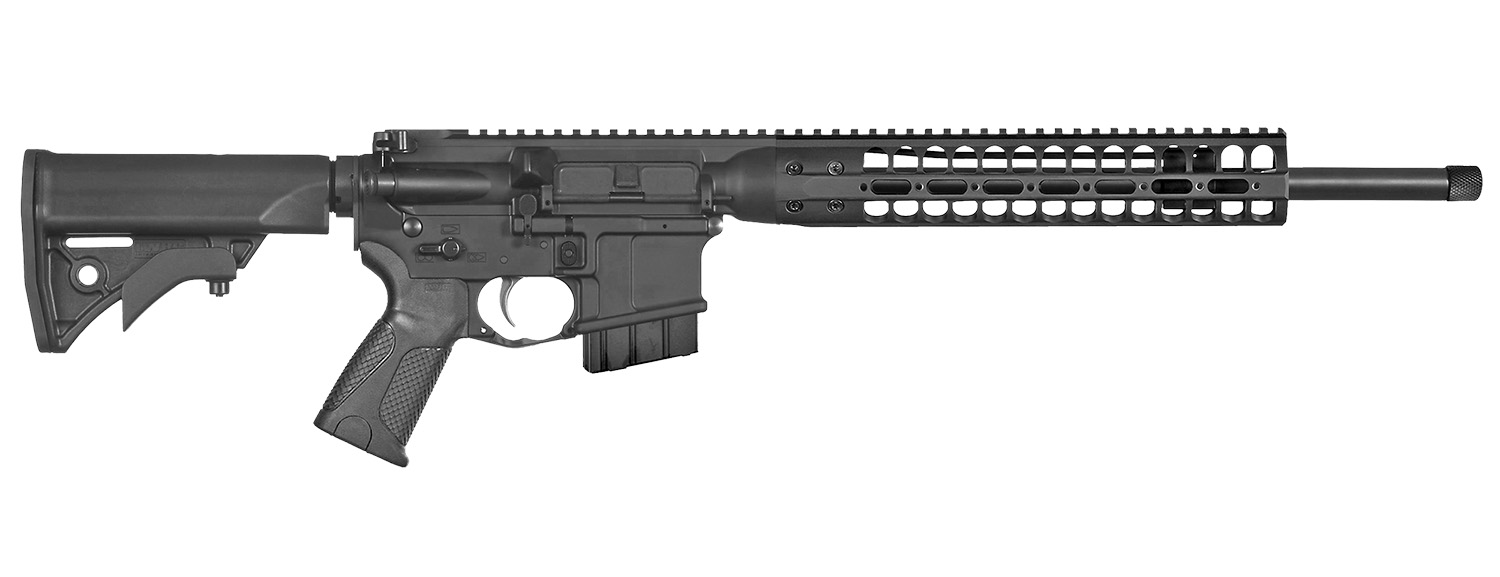 LWRC ICDIR35B16L DI 350 Legend 5+1 16.10" Black Nitride Threaded Barrel, Black Receiver w/Picatinny Rail, M-LOK Handguard, Adjustable Black Polymer Stock, LWRC Ultra Combat Grip, Ambidextrous