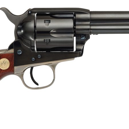 Cimarron MP400B1401 Pistoleer 357 Mag 6 Shot 4.75" Blued Rifled Steel Barrel & Cylinder, Blued Steel Frame w/Nickel Backstrap & Triggerguard, Walnut Grip, Exposed Hammer