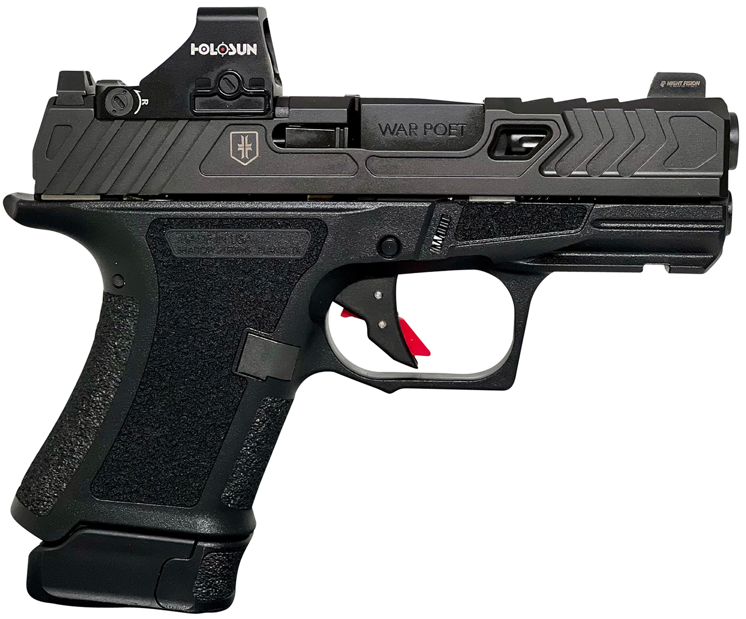 SHADOW SS-4077 CR920 9MM WP FLTD HOL 10R BLK