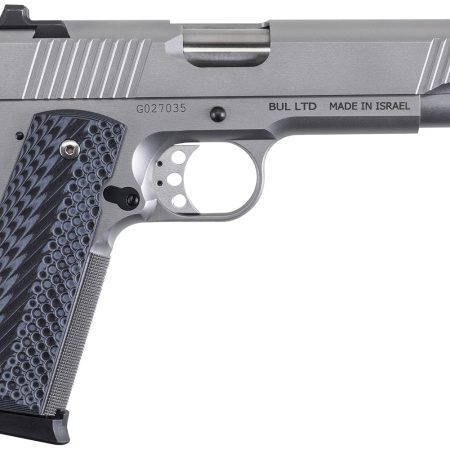 Magnum Research DE1911G9SS Desert Eagle 1911 G 9mm Luger 8+1 5" Stainless Bull Barrel, Matte Steel Serrated Slide, Matte Stainless Steel Frame w/Beavertail, Black/Gray G10 Grip