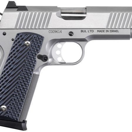 Magnum Research DE1911C9SS Desert Eagle 1911 C 9mm Luger 8+1 4.33" Stainless Bull Barrel, Matte Steel Serrated Slide, Matte Stainless Steel Frame w/Beavertail, Black/Gray G10 Grip