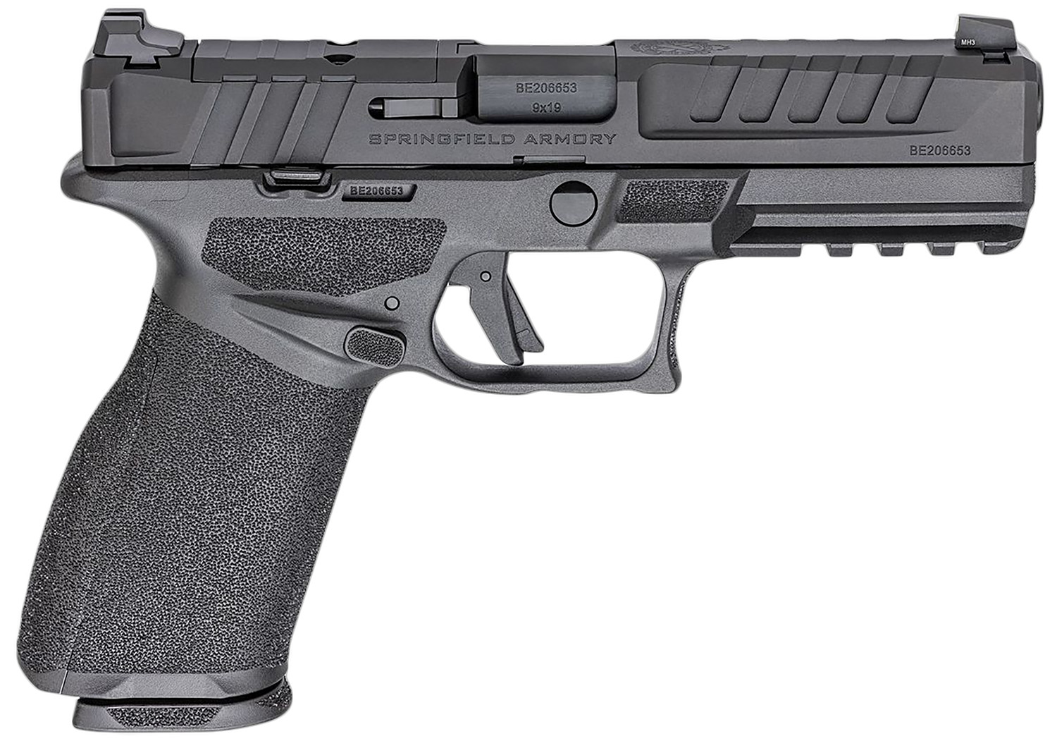 Springfield Armory EC9459BU15 Echelon Full Size 9mm Luger 15+1 4.50" Black Melonite Steel Barrel & Steel Optic Ready/Serrated Slide, Black Polymer Frame w/Picatinny Rail, Textured Grip, Ambidextrous
