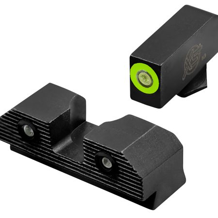 XS Sights GLR203P6G R3D 2.0 Night Sights fits Glock Black | Green Tritium Green Outline Front Sight Green Tritium Rear Sight