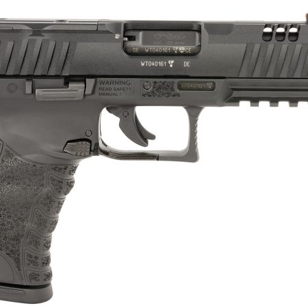 Walther Arms 5220301 WMP  22 Mag 15+1 4.90" Black Steel Threaded Barrel, Black Optic Ready/Serrated Slide, Black Polymer Frame w/Picatinny Rail, Textured Polymer Grip