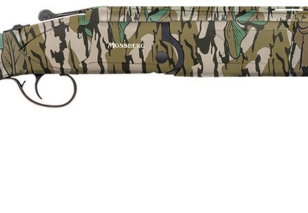 Mossberg 75485 Silver Reserve Eventide Turkey Over/Under 12 Gauge 3.5" 2rd 20", Mossy Oak Greenleaf, Synthetic Furniture, Fiber Optic Sight, Ext. Turkey Choke