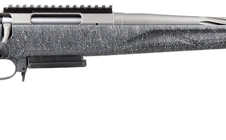Ruger 46903 American II  Full Size 7mm-08 Rem 3+1 20" Gun Metal Gray Cerakote Spiral Fluted Threaded Barrel & Alloy Steel Receiver w/Picatinny Rail, Gray Splatter Adj LOP Synthetic Stock