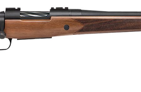 Mossberg 28137 Patriot Walnut Full Size 350 Legend 4+1 22" Matte Blued Fluted Barrel, Matte Blued Stainless Steel Receiver Drilled & Tapped, Walnut Fixed Stock, Right Hand